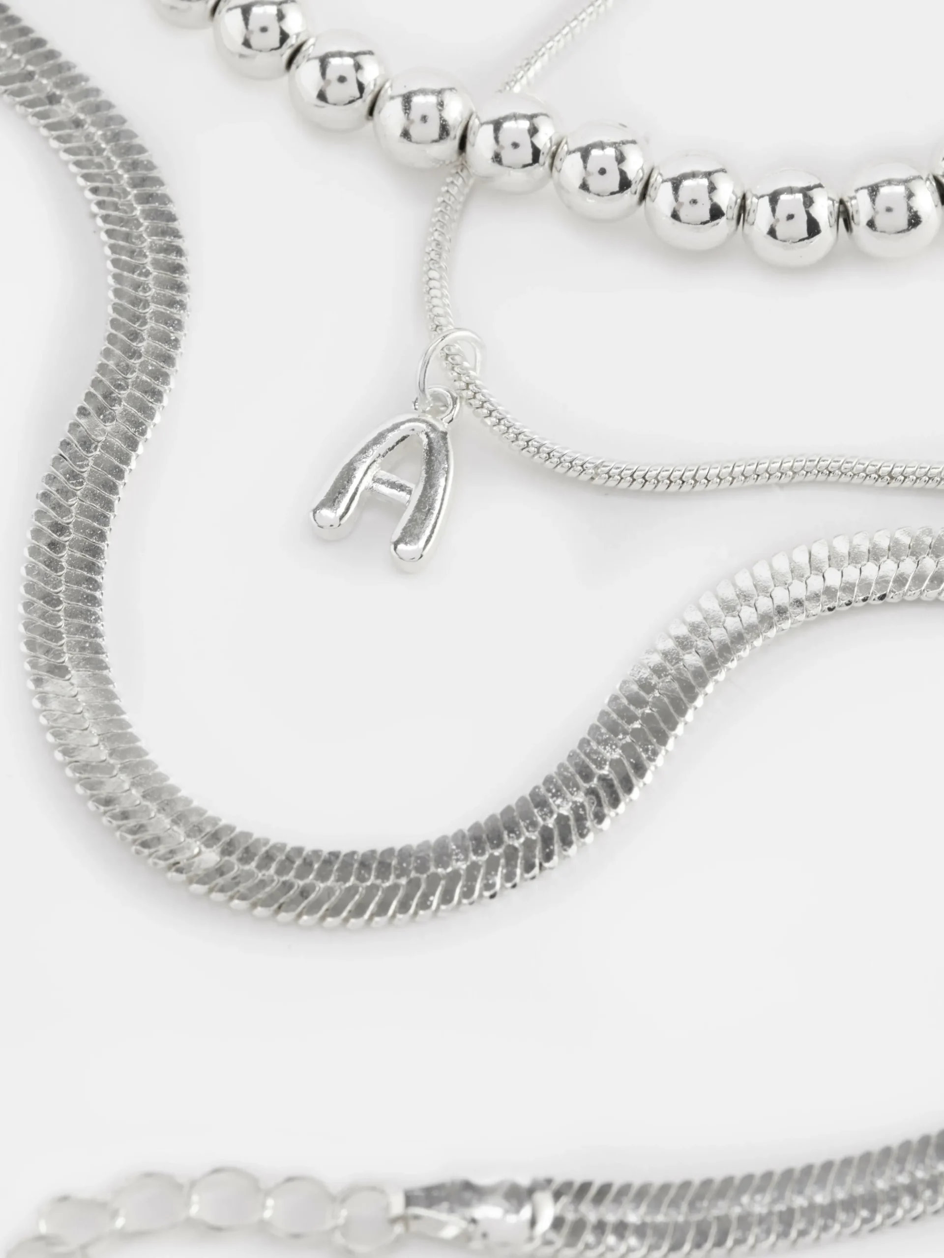 Pack 3 Pulseiras Pé Infinitas Iniciais