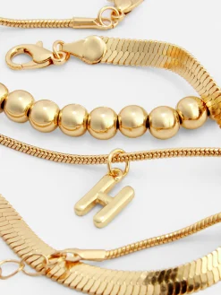 Pack 3 Pulseiras Pé Infinitas Iniciais