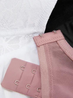 Pack 3 Sutiãs T-shirt Renda Copas D-G