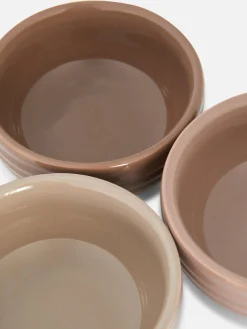 Pack 3 Tigelas Pequenas Estriadas