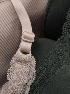 Pack 2 Tops S/ Mangas Curtos Rebordo Renda