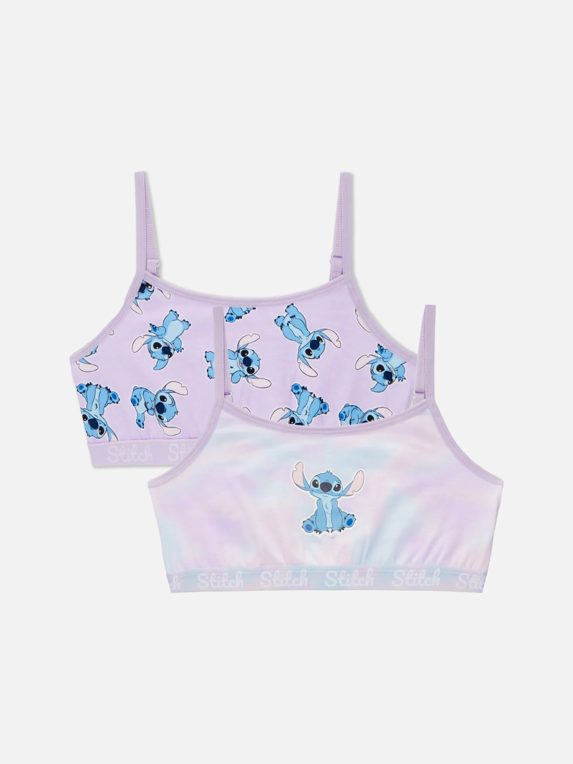 Pack 2 Tops S/ Mangas Curtos Disney Stitch