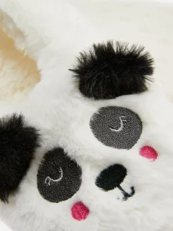 Pantufas Estilo Pezinhos Pelúcia Panda