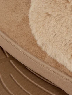 Pantufas Mocassim Forro Imitação Pelo