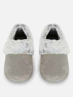 Pantufas Mocassim Forro Imitação Pelo