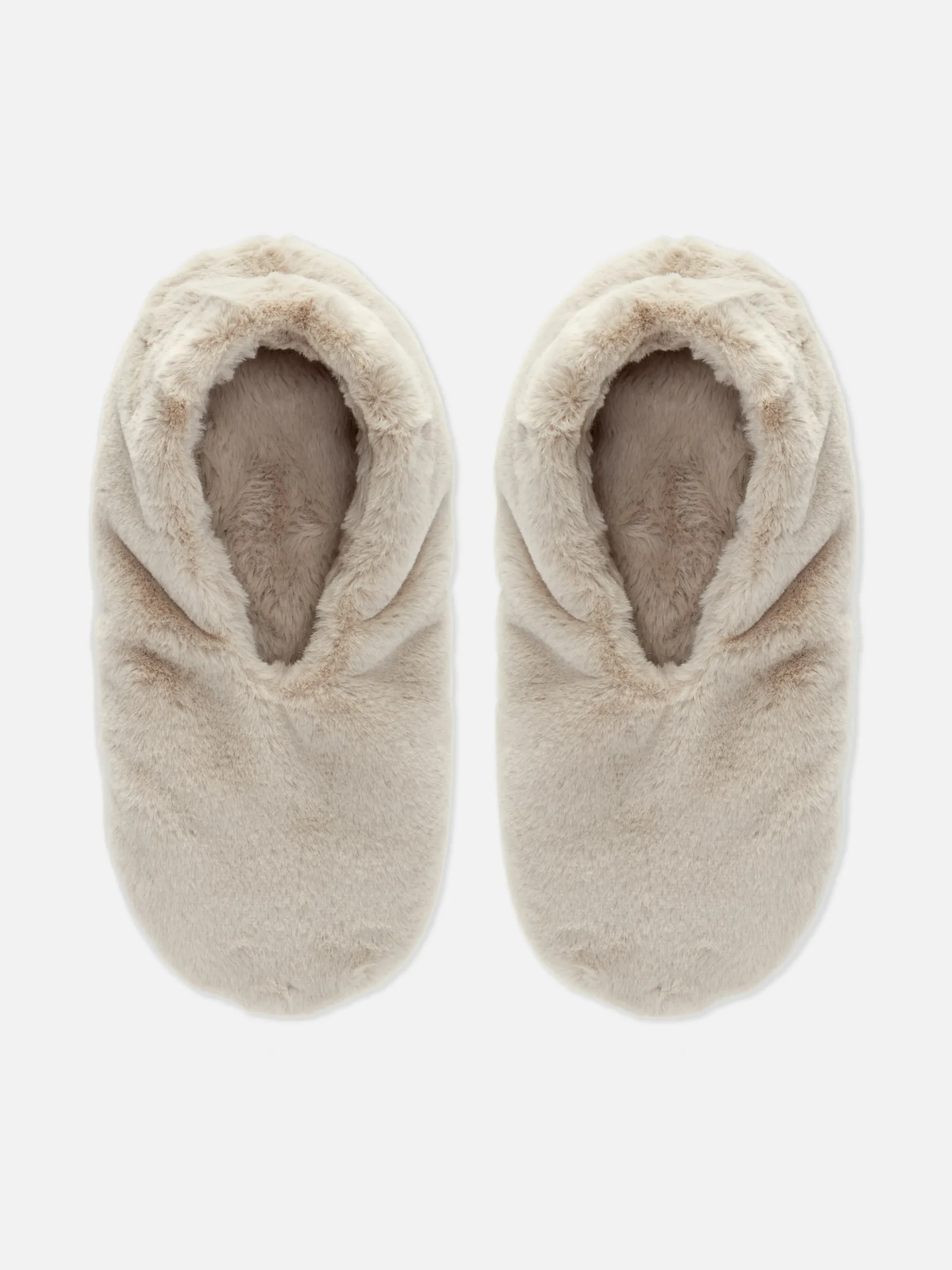 Pantufas Tipo Meia Imitação Pelo