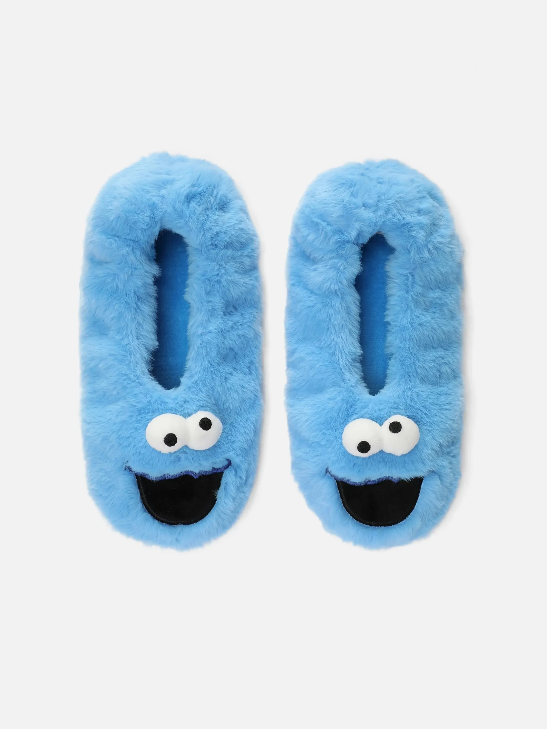 Pantufas Tipo Meia Rua Sésamo Monstro Das Bolachas