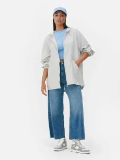 Parka Impermeável Capuz Leve