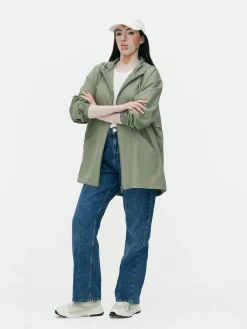 Parka Impermeável Capuz Leve