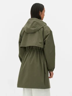 Parka Impermeável Com Cordão