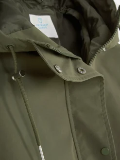 Parka Impermeável Com Cordão