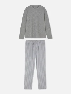 Pijama Algodão Escovado Riscas