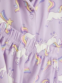 Pijama Camisa/calções Unicórnio