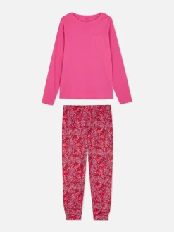 Pijama Manga Comprida Com Bolso