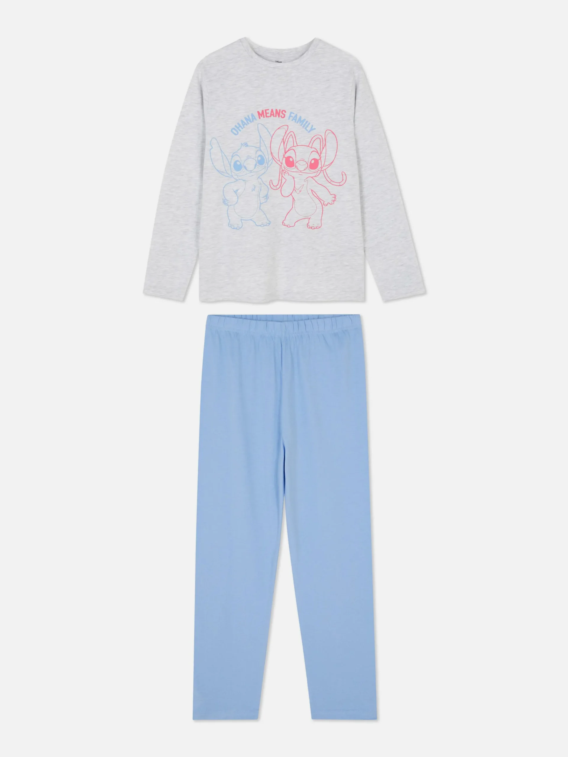 Pijama Manga Comprida Disney Stitch