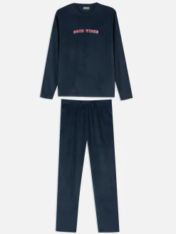 Pijama Manga Comprida Slogan