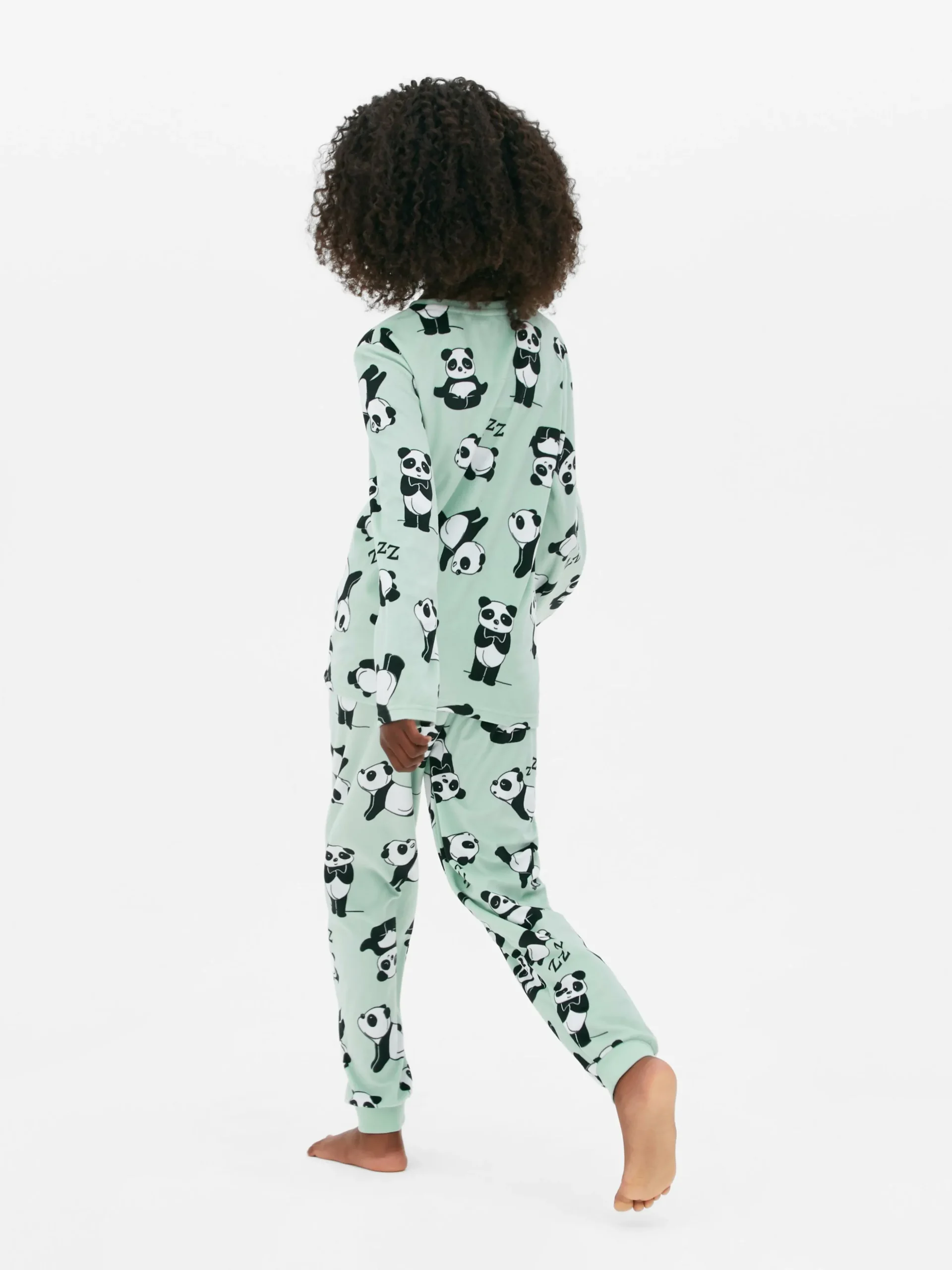 Pijama Manga Comprida Veludo Panda