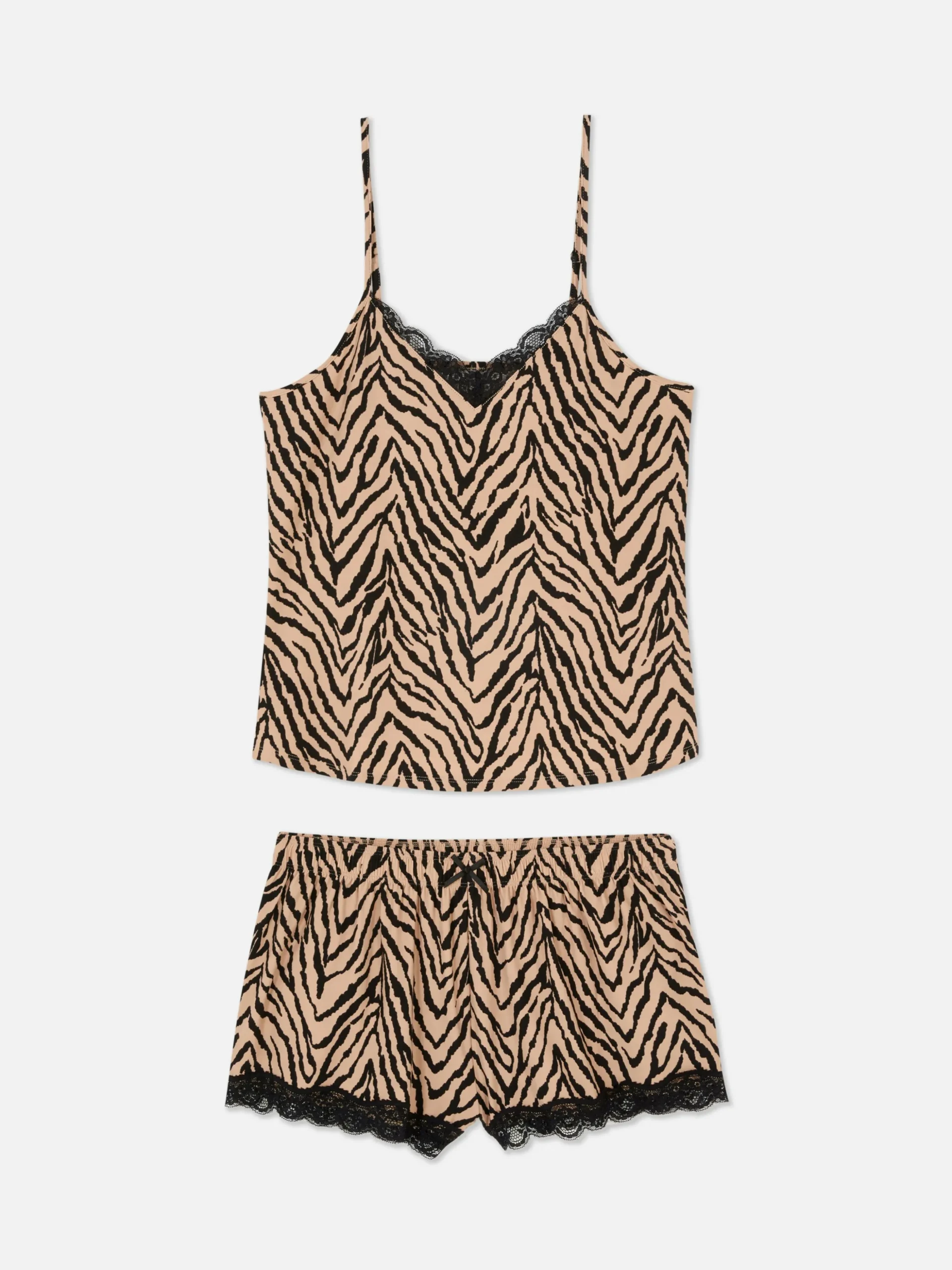 Pijama Top Alças Finas/calções