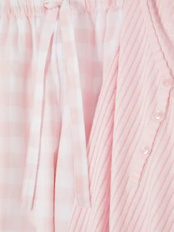 Pijama Top Gola Padre/calças C/ Padrão