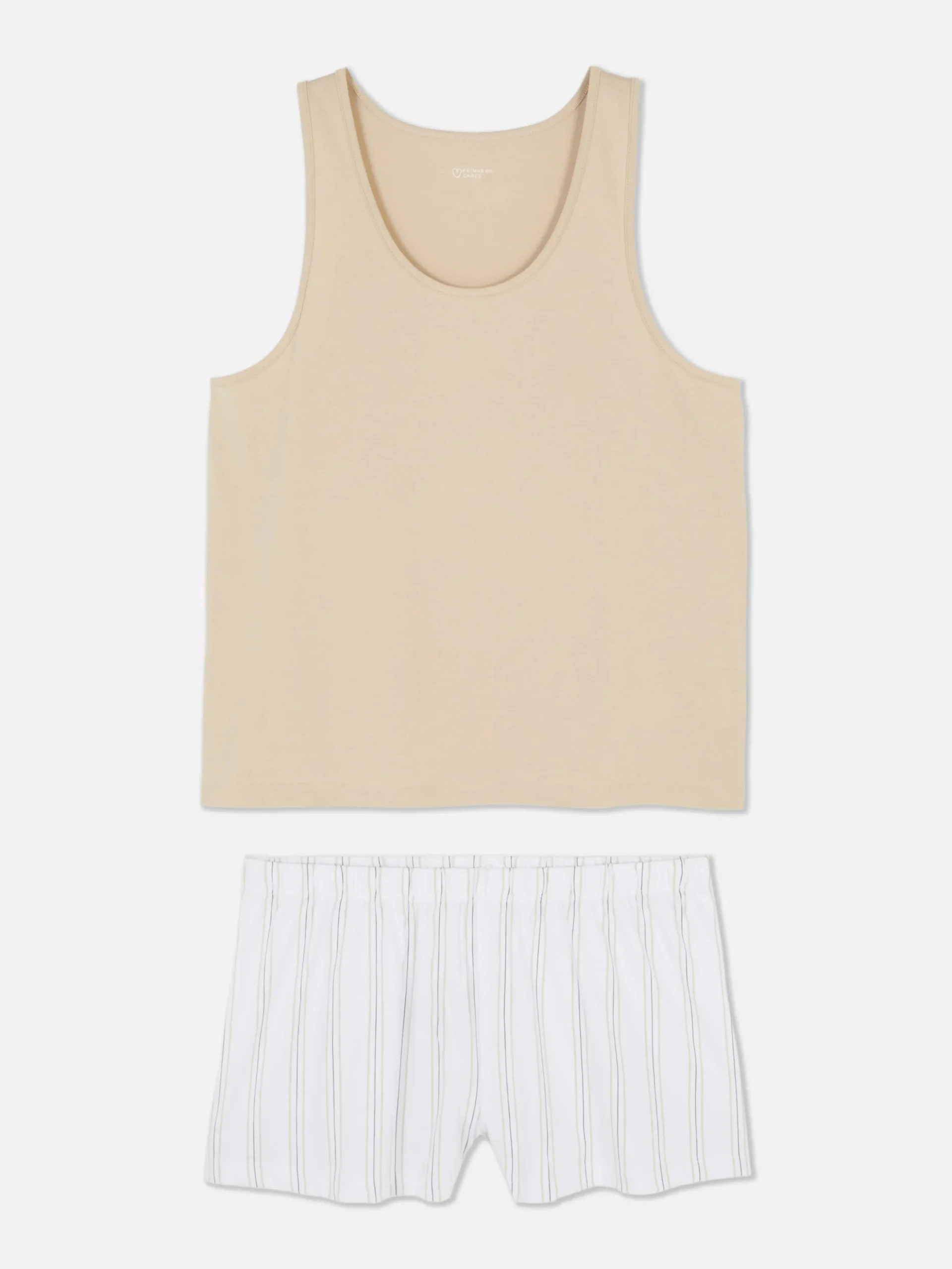 Pijama Top S/ Mangas/calções