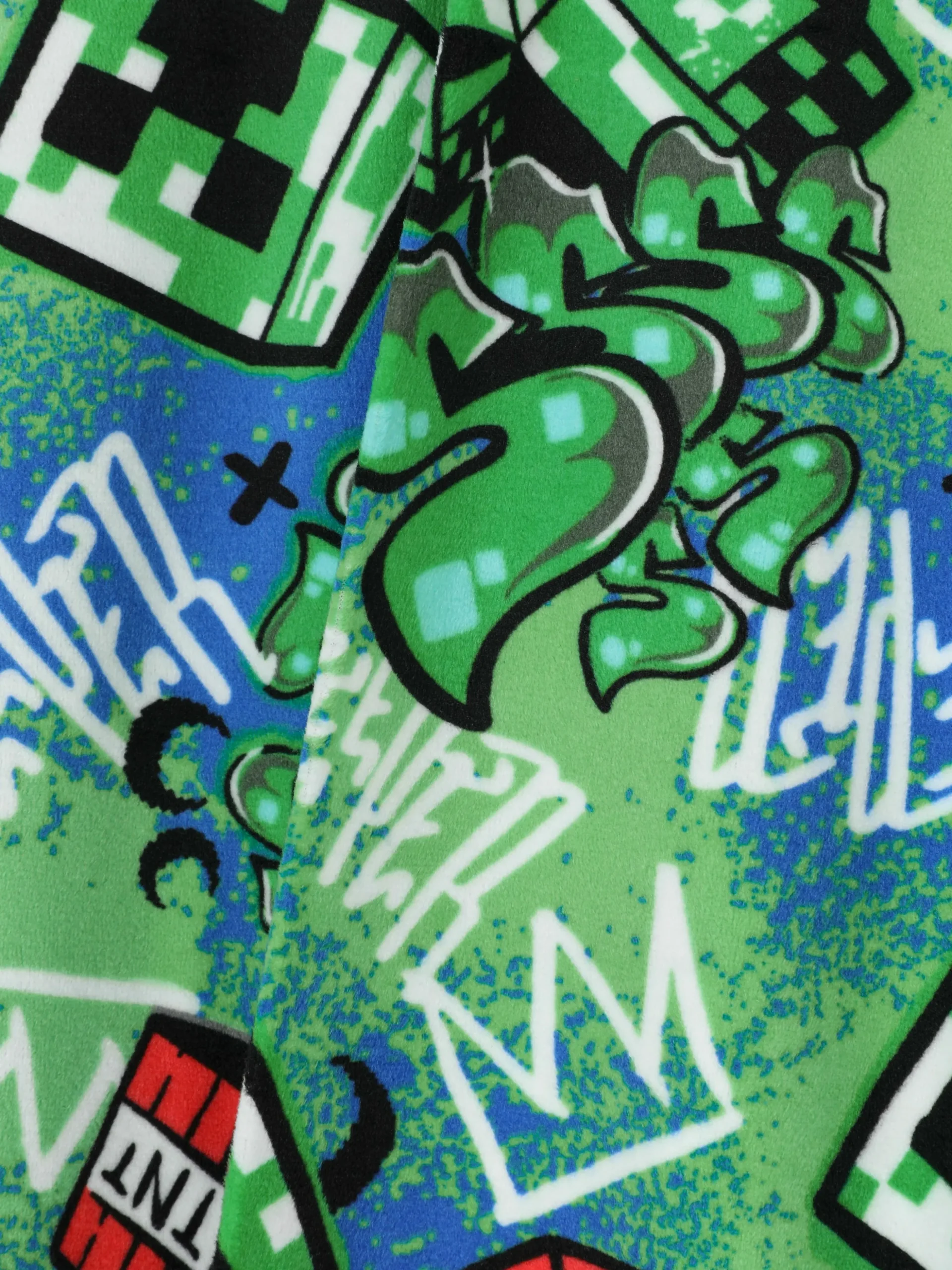 Pijama T-shirt/calças Graffiti Minecraft