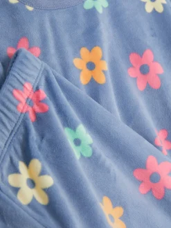 Pijama Veludo Padrão Floral