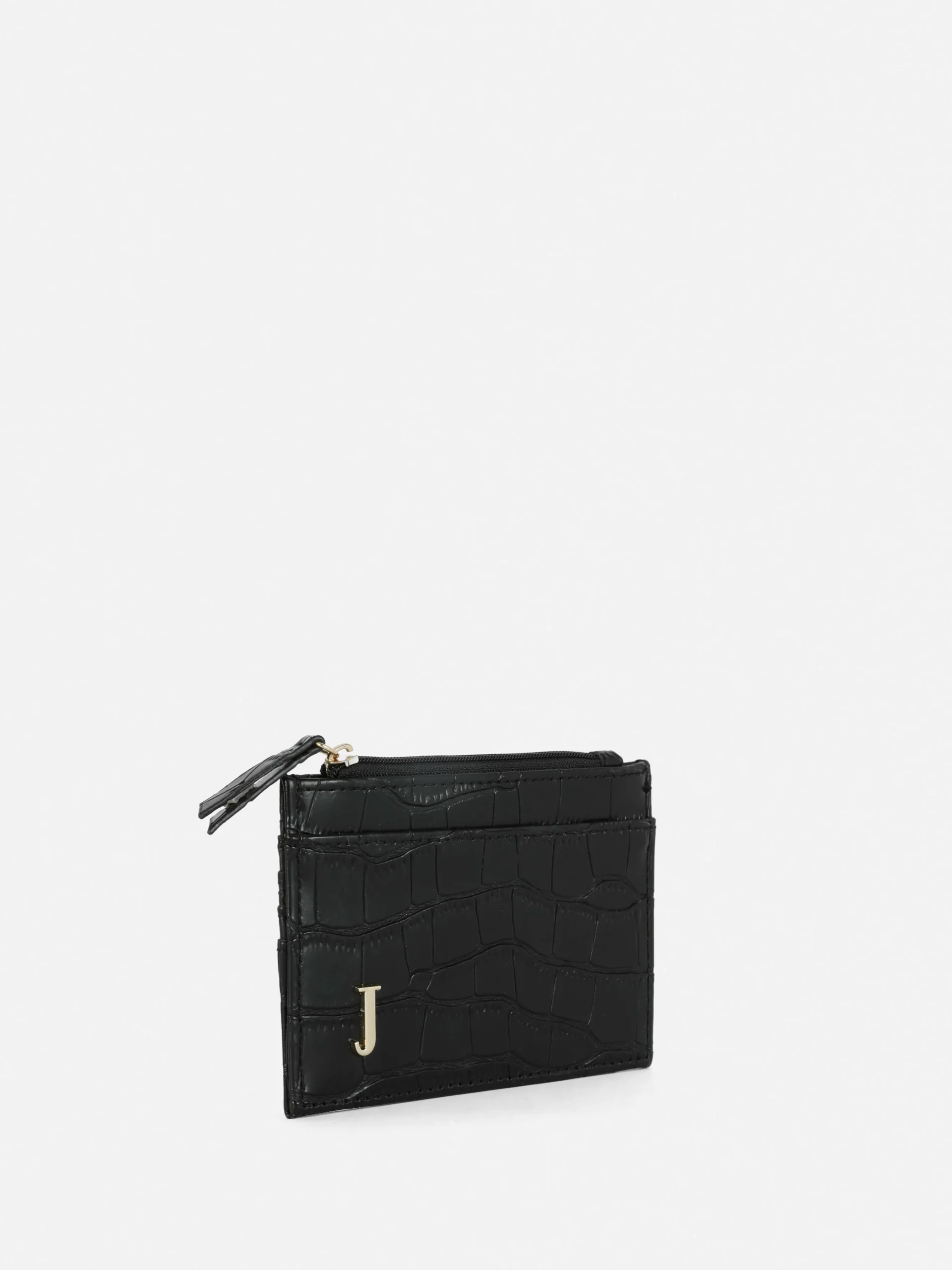 Porta-cartões Efeito Pele Crocodilo Inicial