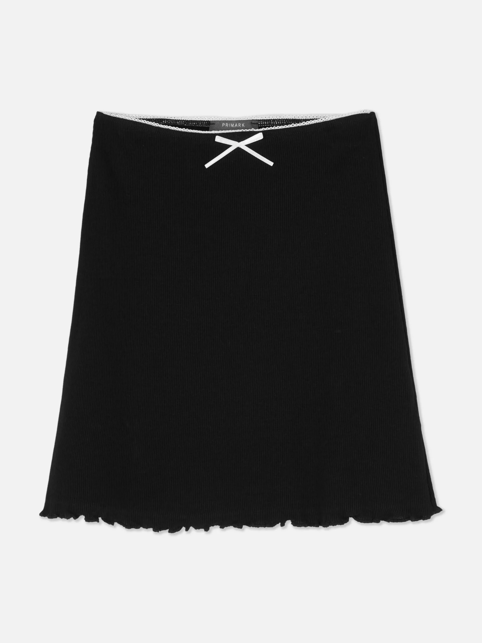 Saia Canelada Rebordo Franzido