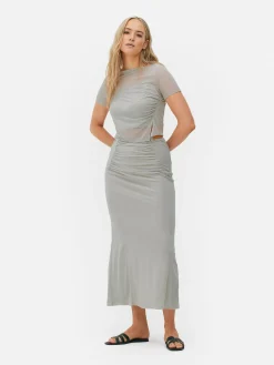 Saia Midi Coord. Sobreposição Malha