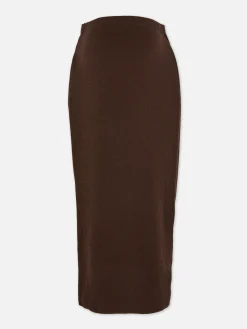 Saia Midi Malha Maternidade