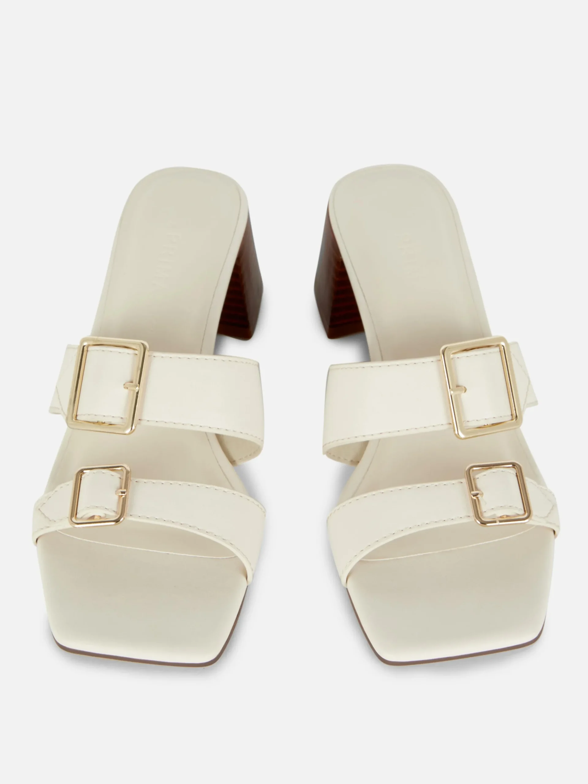 Sandálias Salto Bloco Fivelas