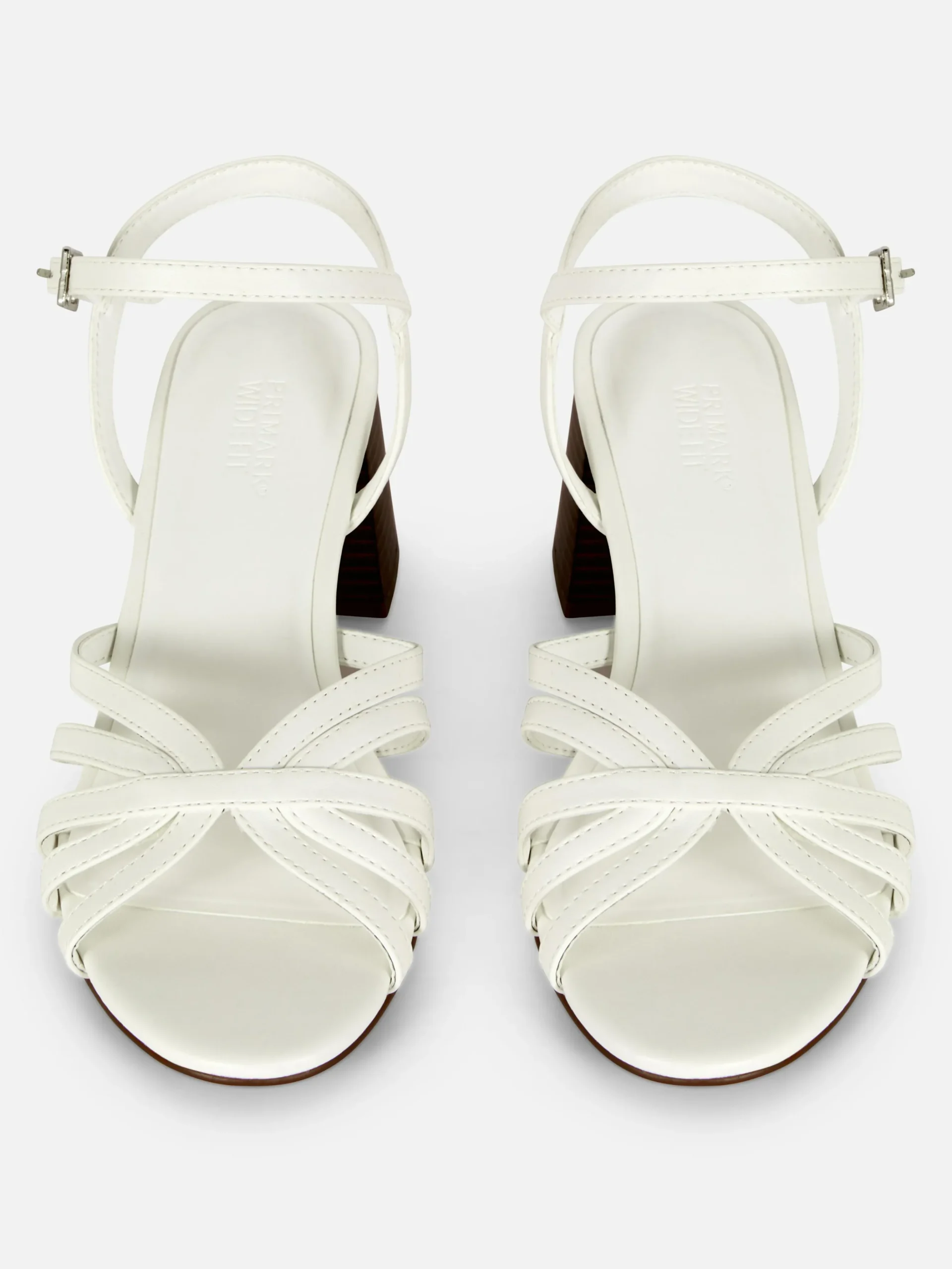 Sandálias Salto Tira Cruzada