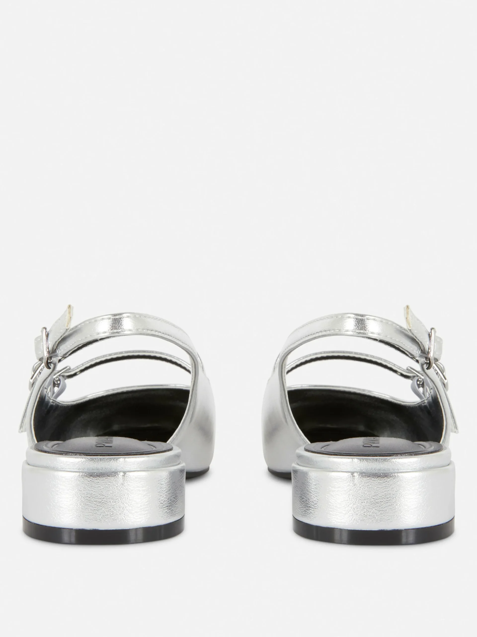 Sapatos Mary Jane Fecho Atrás Tiras Duplas