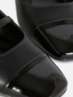 Sapatos Mary Jane Tacão Fecho Atrás