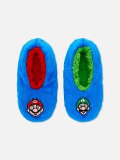 Super Mario Bros. Pantufas Estilo Pezinhos