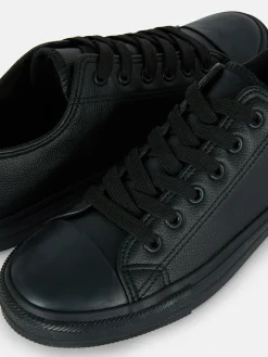 Ténis Cano Baixo Imitação Pele