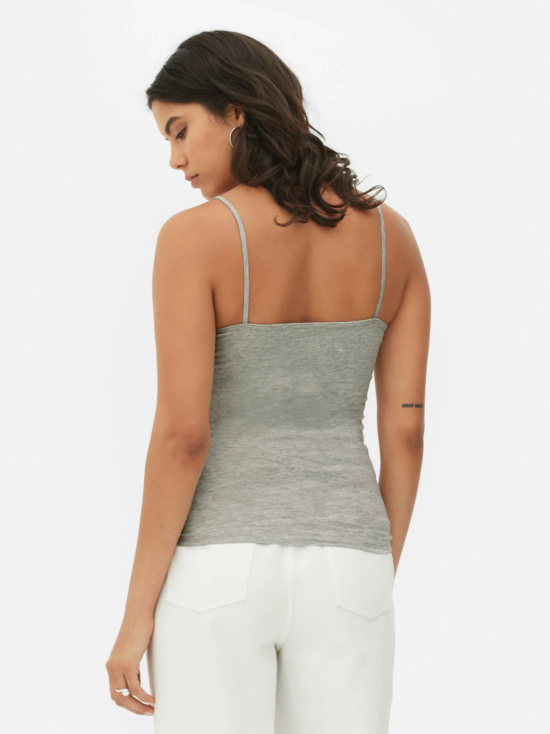 Top Alças Elástico Gola Redonda