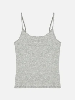 Top Alças Elástico Gola Redonda