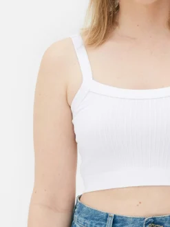 Top Curto Textura Canelada