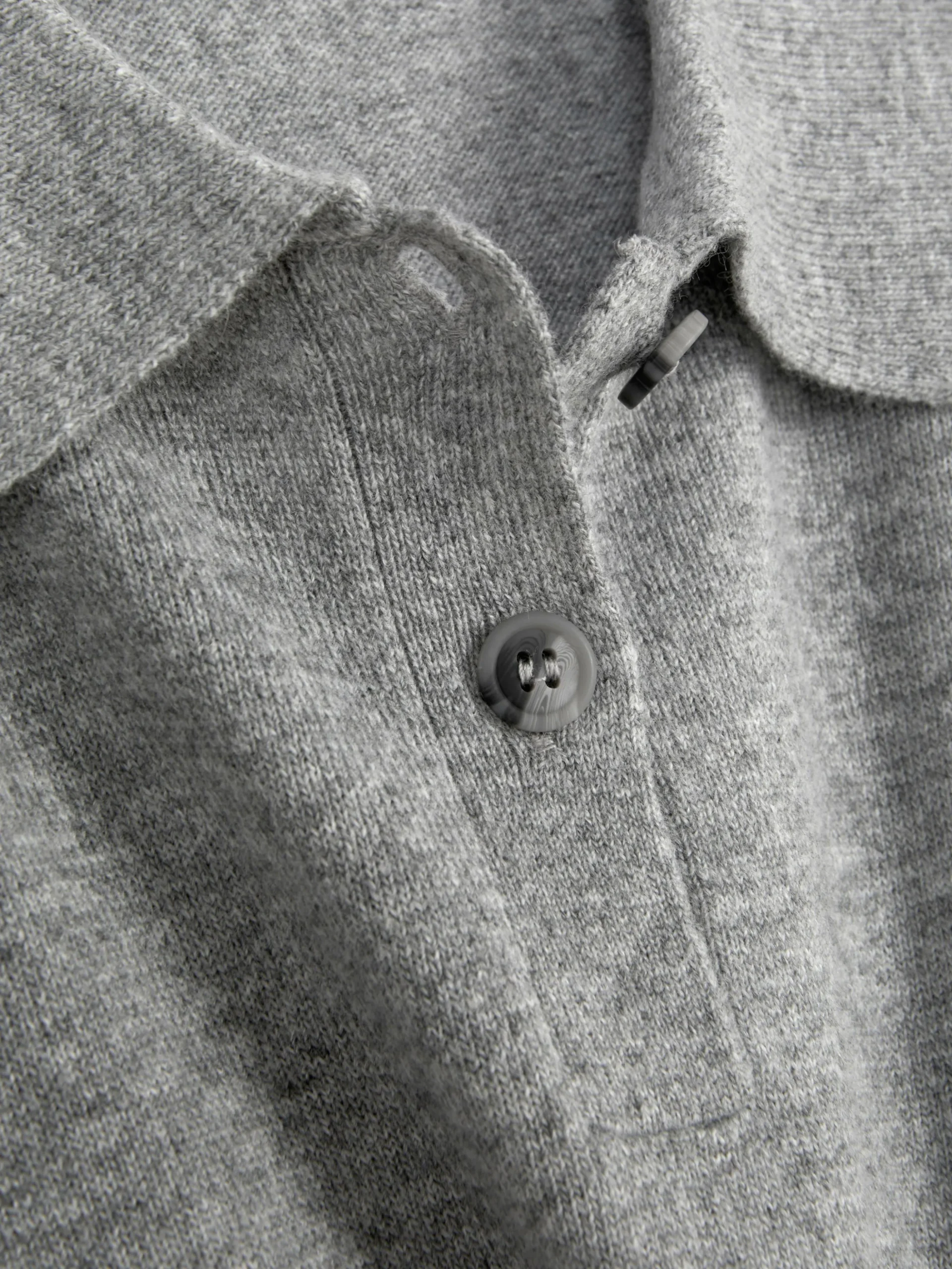 Top Malha Manga Comprida Colarinho