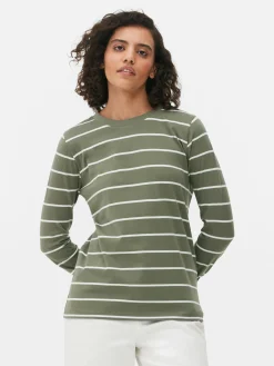 Top Manga Comprida Riscas