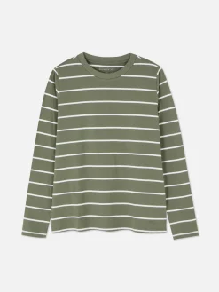 Top Manga Comprida Riscas