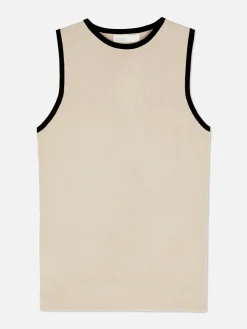 Top S/ Mangas Comprido Gola Redonda