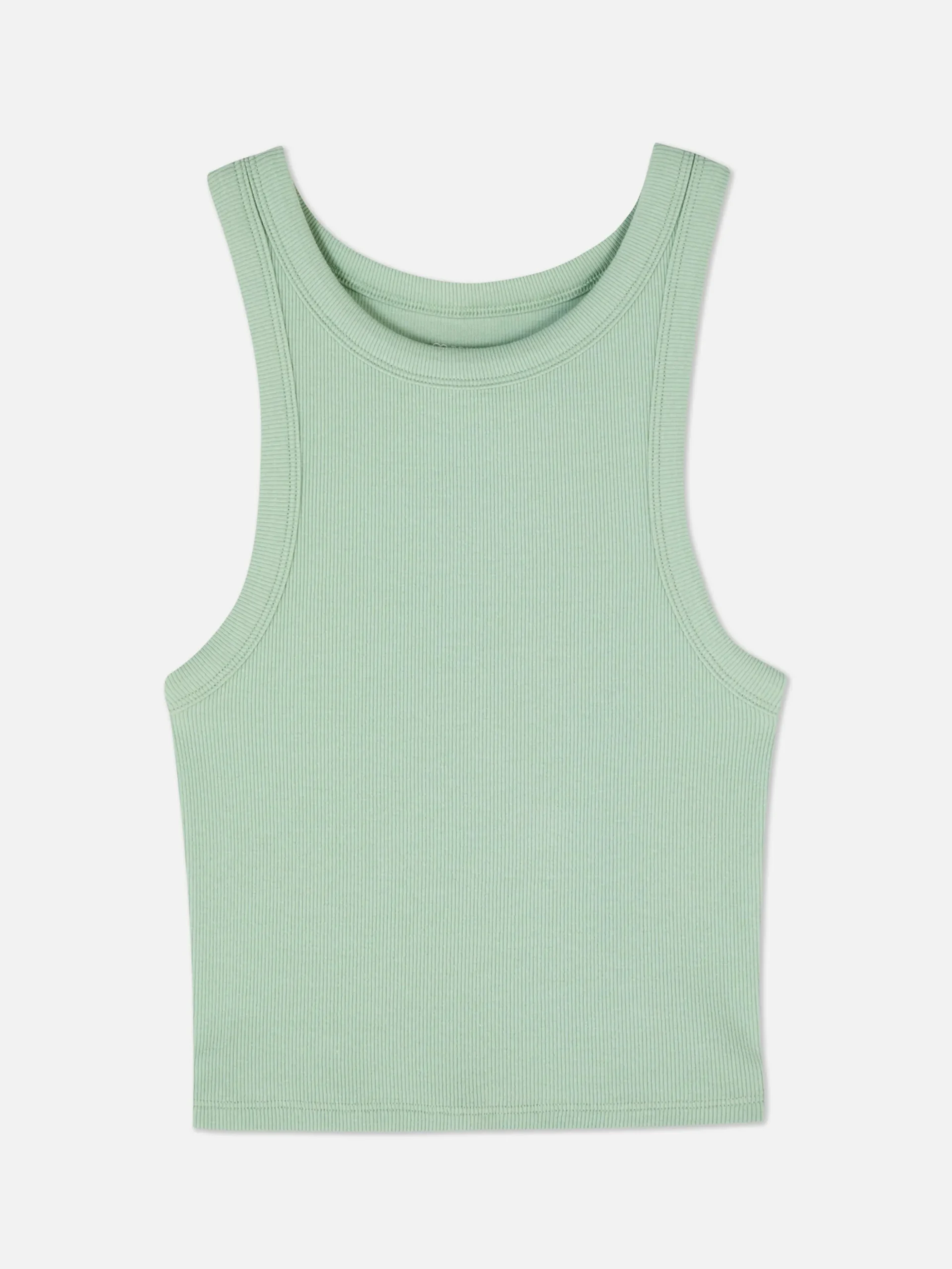 Top S/ Mangas Costas Abertas Canelado