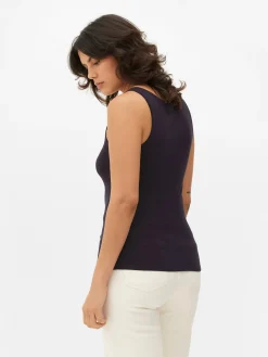 Top S/ Mangas Decote Redondo