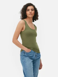 Top S/ Mangas Elástico Básico