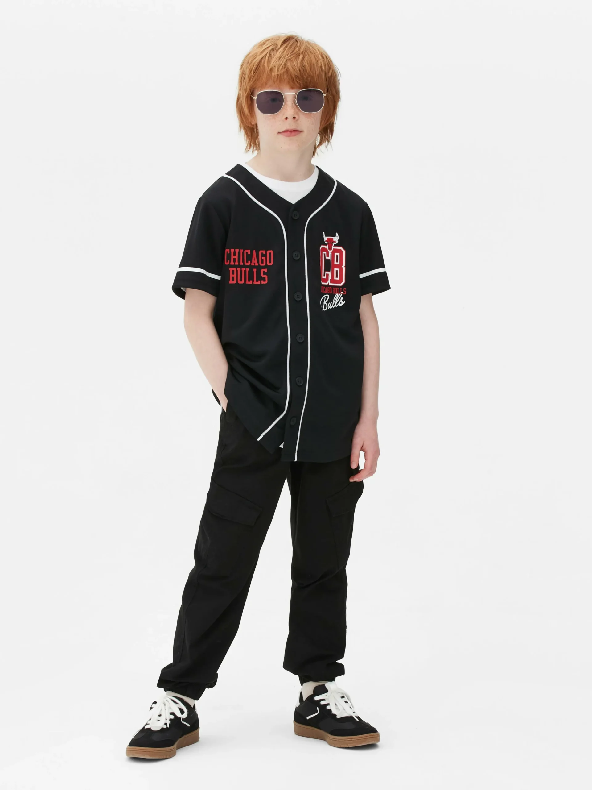 T-shirt Botões NBA Chicago Bulls