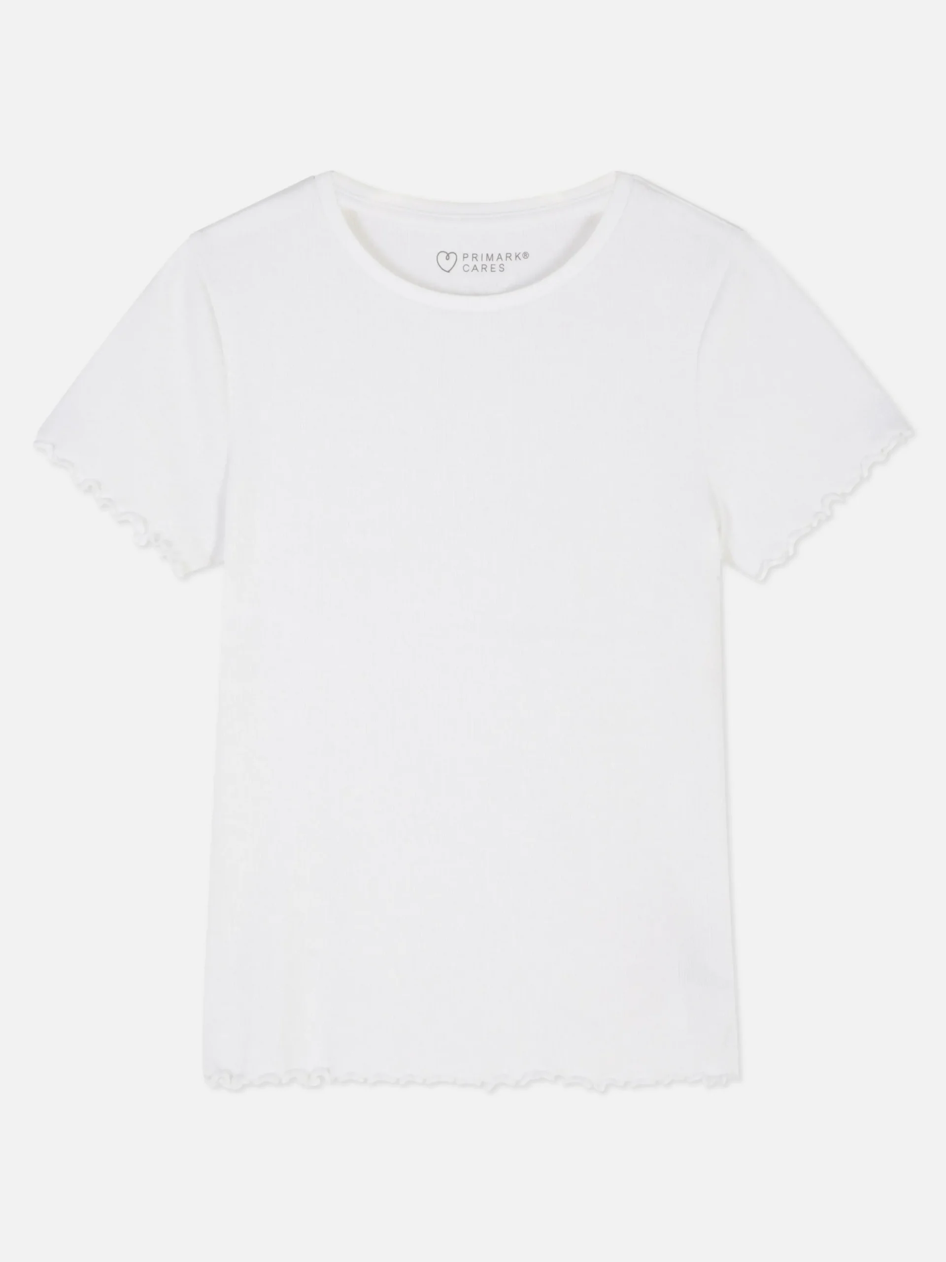 T-shirt Canelada Rebordo Franzido