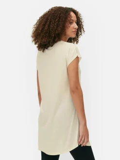 T-shirt Comprida Gola Redonda