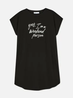 T-shirt Comprida Gola Redonda